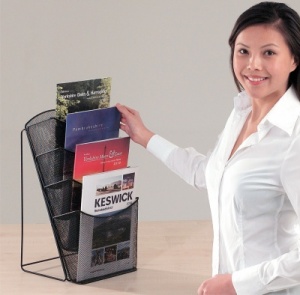 Mesh Countertop Literature Dispenser